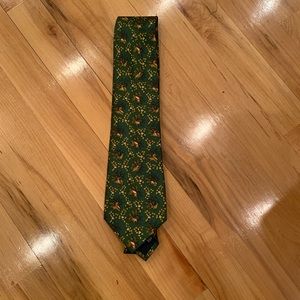 Salvatore Ferragamo silk tie short length